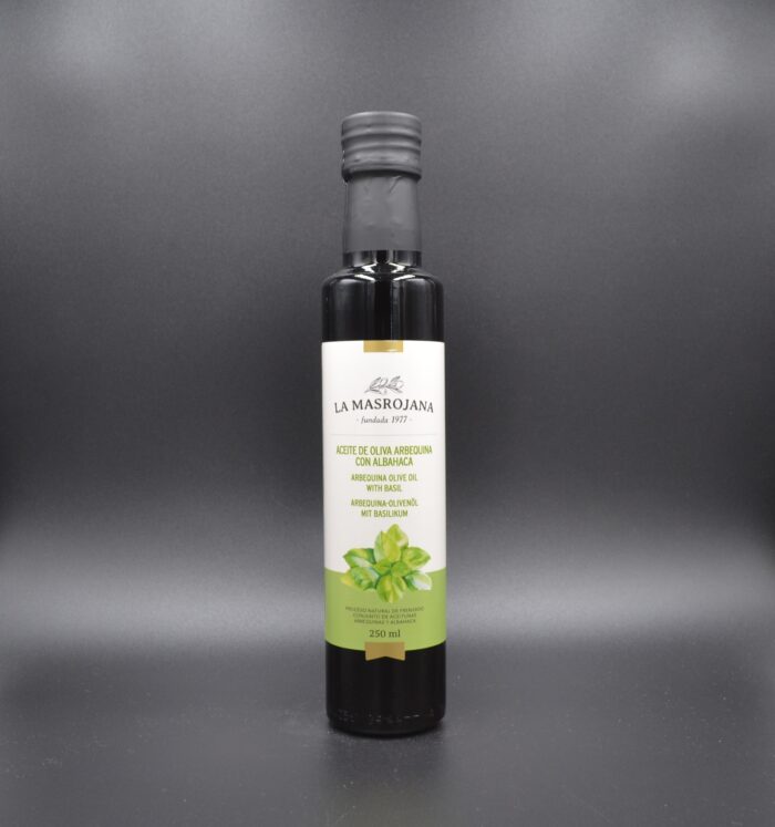 Maison Duret epicerie fine Libourne Huile olive au basilic la masrojana recto