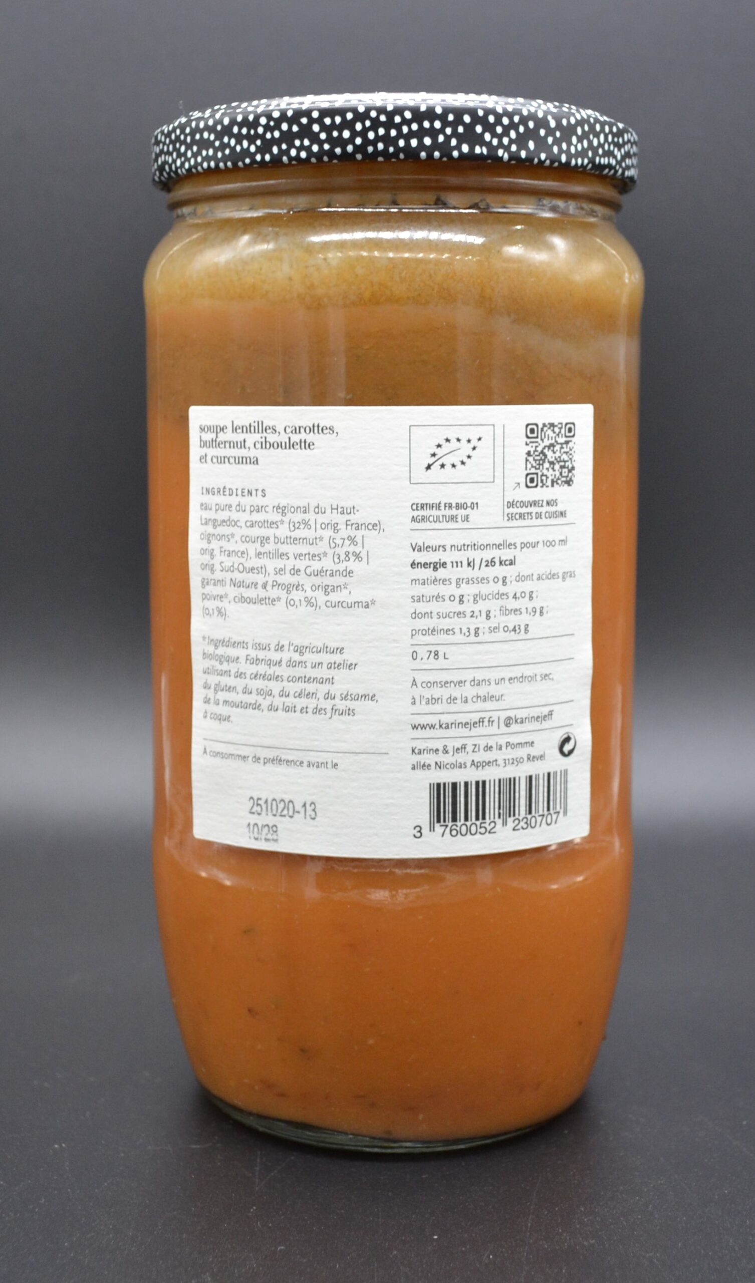 Soupe lentilles verso