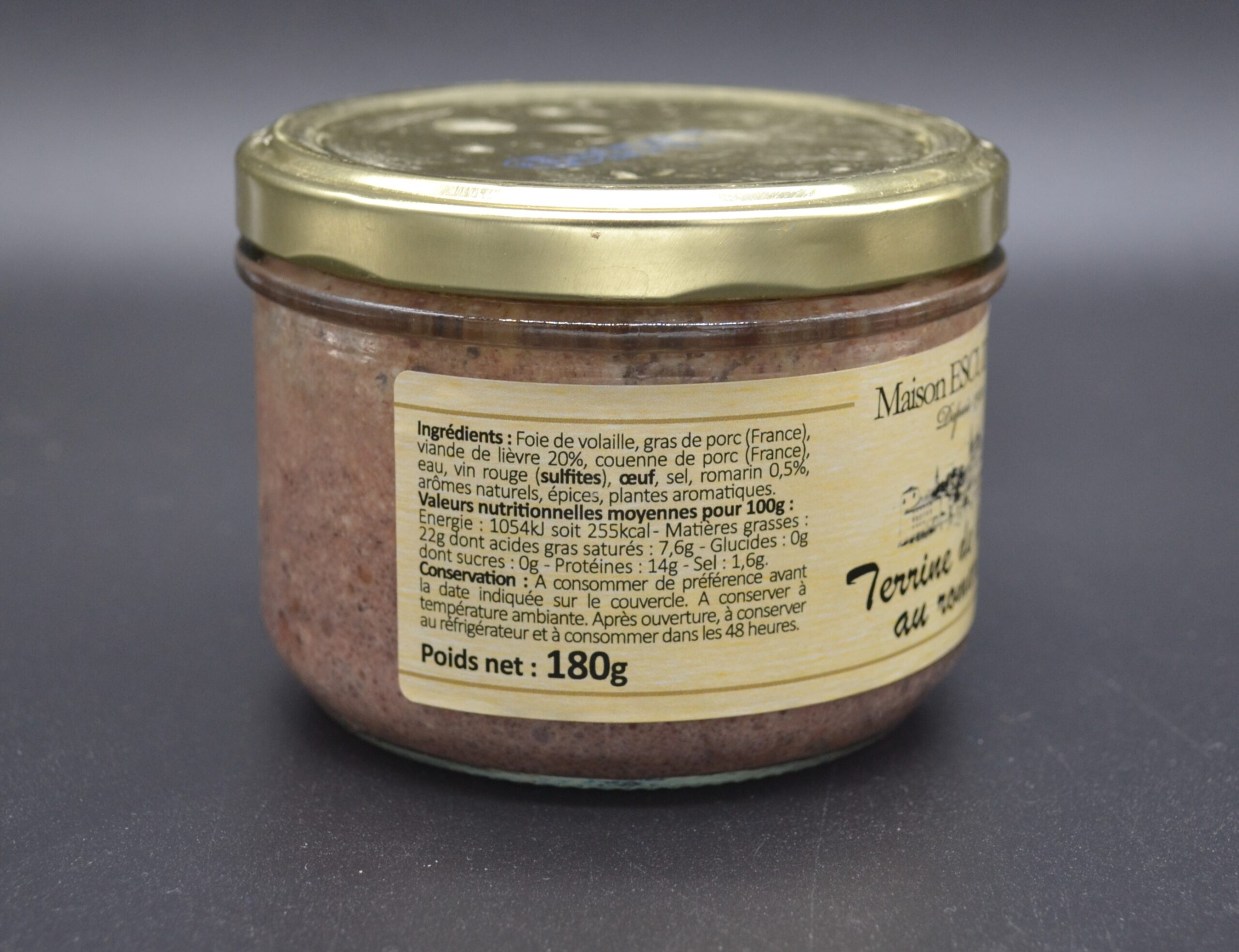 Terrine lievre verso